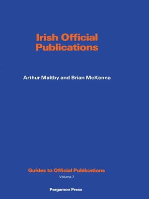 cover image of Irish Official Publications